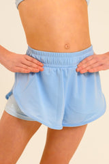 DUAL SHORTS - BLUE FROST