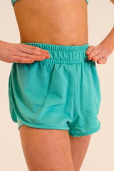 DUAL SHORTS - AQUA