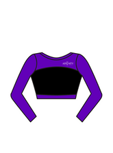 AFFINITY DANCE SCHOOL - AVA OPEN BACK LONG SLEEVE CROP (BESPOKE)