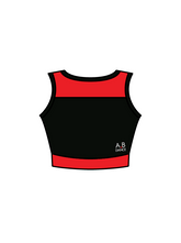 AB DANCE - JASMINE CROP BLACK/RED (IN-STOCK)
