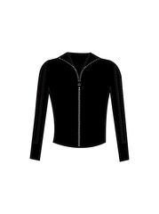 ASSOLUTA - TRACKSUIT TOP BLACK (F) (IN-STOCK)