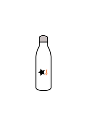 BASICS JUNIOR THEATRE SCHOOL - WATER BOTTLE WHITE (IN-STOCK)