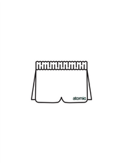 ATOMIC - DUAL SHORTS WHITE (IN-STOCK)
