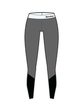 BERNESE - ANKLE PANEL LEGGINGS GREY/BLACK NET (BESPOKE)