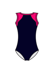 ASPIRE SCHOOL OF DANCE - LILY LEOTARD NAVY/PINK (BESPOKE)