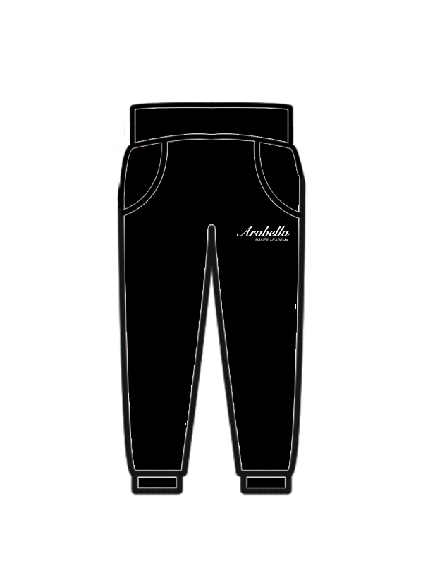 ARABELLA DANCE ACADEMY - JOGGERS BLACK (S) (IN-STOCK)