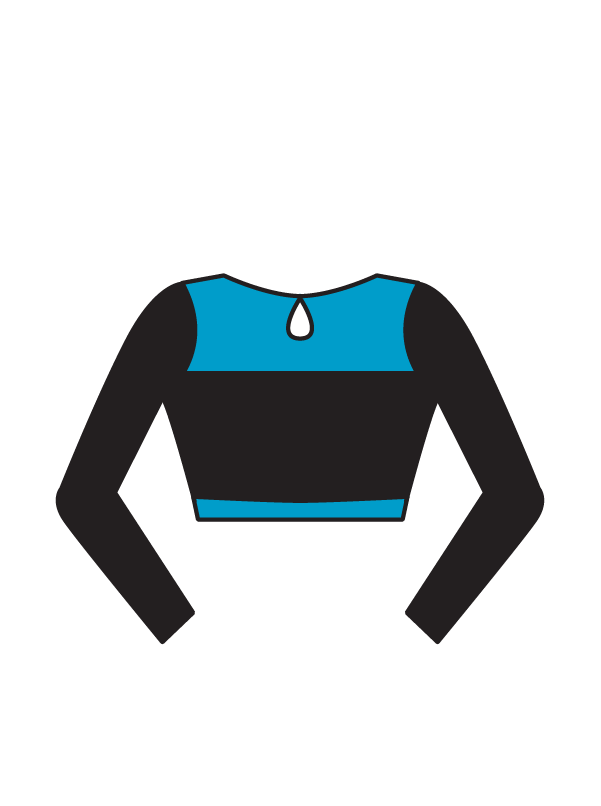 AVIAN DANCE SCHOOL - AVA LONG SLEEVE CROP (BESPOKE)