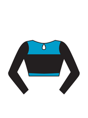 AVIAN DANCE SCHOOL - AVA LONG SLEEVE CROP (BESPOKE)