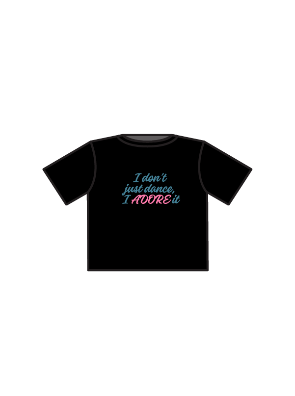 ADORE DANCE LONDON - BABY T BLACK (IN-STOCK)