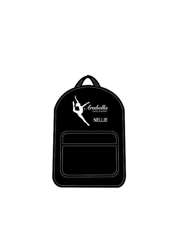 ARABELLA DANCE ACADEMY - BACKPACK BLACK (IN-STOCK)