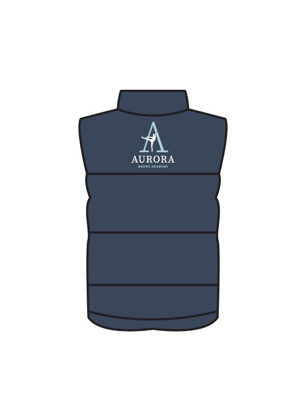 AURORA DANCE ACADEMY - BODYWARMER NAVY (R) (IN-STOCK)