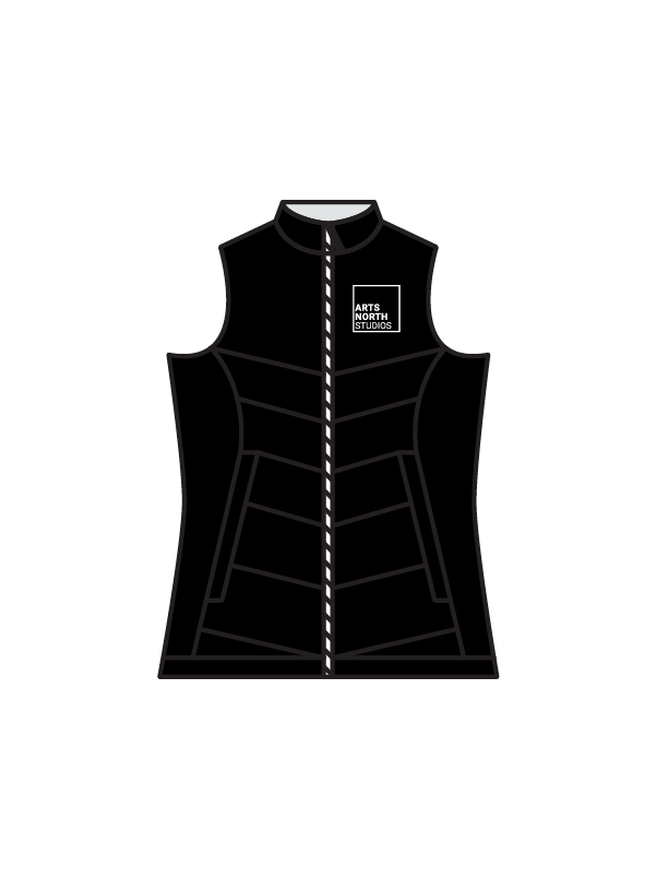 ARTS NORTH STUDIOS - BODYWARMER - BLACK (R) (IN-STOCK)