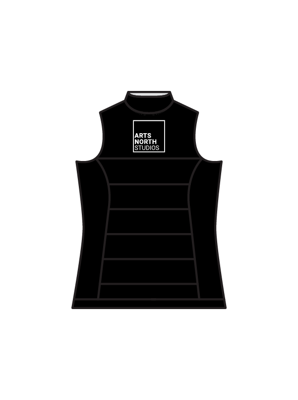 ARTS NORTH STUDIOS - BODYWARMER - BLACK (R) (IN-STOCK)