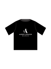 AUDREY SPENCER DANCE - BOXY T BLACK (IN-STOCK)