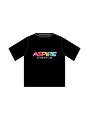 ASPIRE DANCE & STAGE - BOXY T BLACK (IN-STOCK)