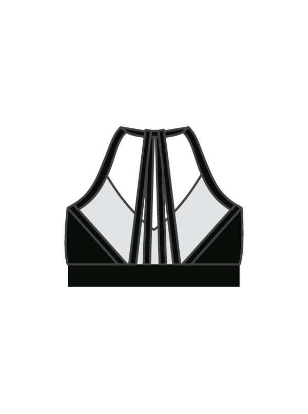 ALL STARS PERFORMING ARTS - BRYNN CROP BLACK (IN-STOCK)
