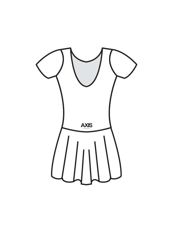 AXIS PERFORMING ARTS - CAP SLEEVE DRESS (BESPOKE)
