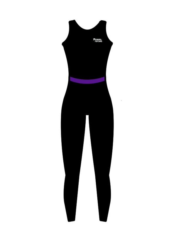 AERIAL NINJAS - BAND/LOW BACK CATSUIT BLACK (BESPOKE)
