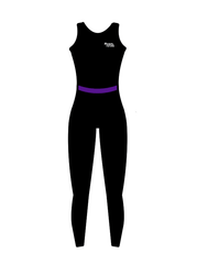 AERIAL NINJAS - BAND/LOW BACK CATSUIT BLACK (BESPOKE)
