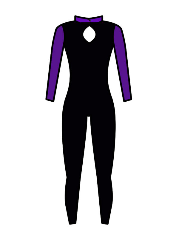 AERIAL NINJAS - LONG SLEEVE TURTLE NECK CATSUIT (BESPOKE)