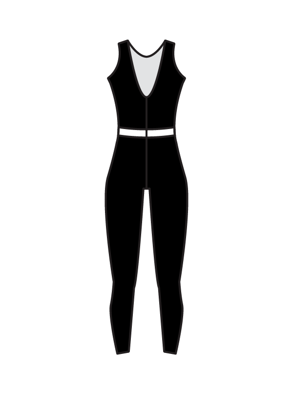 AXIS PERFORMING ARTS - BAND/LOW BACK CATSUIT (BESPOKE)