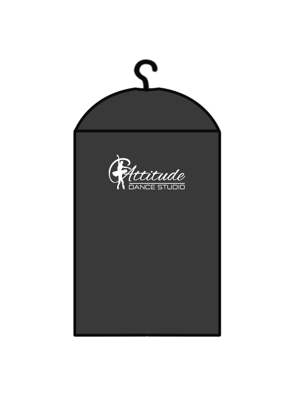 ATTITUDE DANCE STUDIO - COSTUME BAG BLACK (IN-STOCK)
