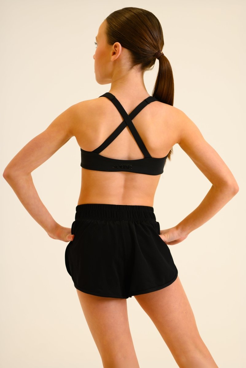 MYLA CROP - BLACK