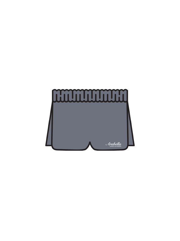 ARABELLA DANCE ACADEMY - DUAL SHORTS GREY (IN-STOCK)