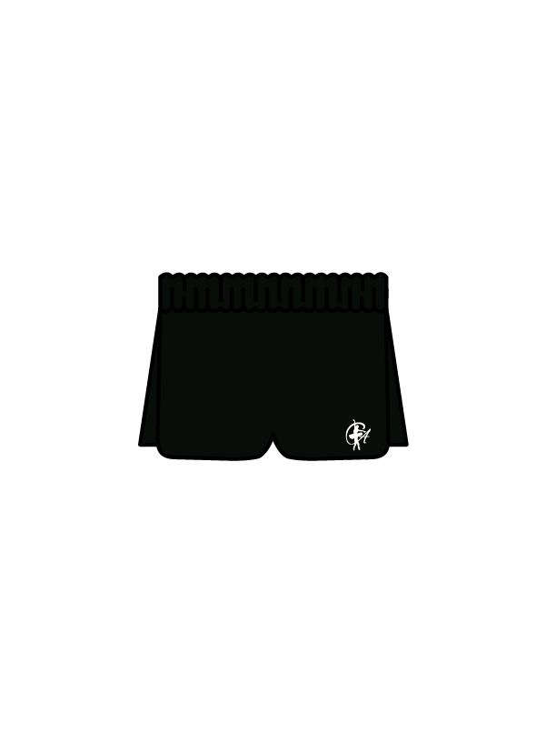 ATTITUDE DANCE STUDIO - DUAL SHORTS BLACK (IN-STOCK)