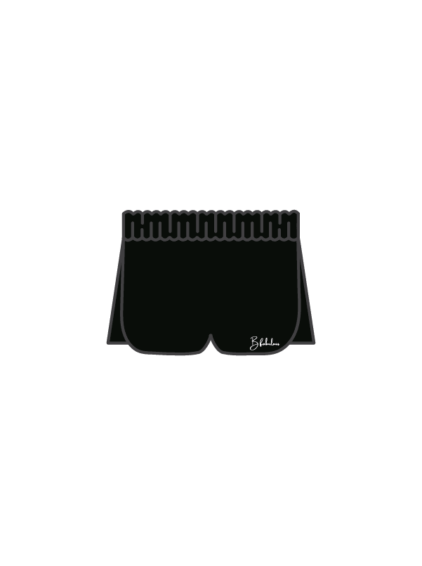 B FABULOUS - DUAL SHORTS BLACK (IN-STOCK)