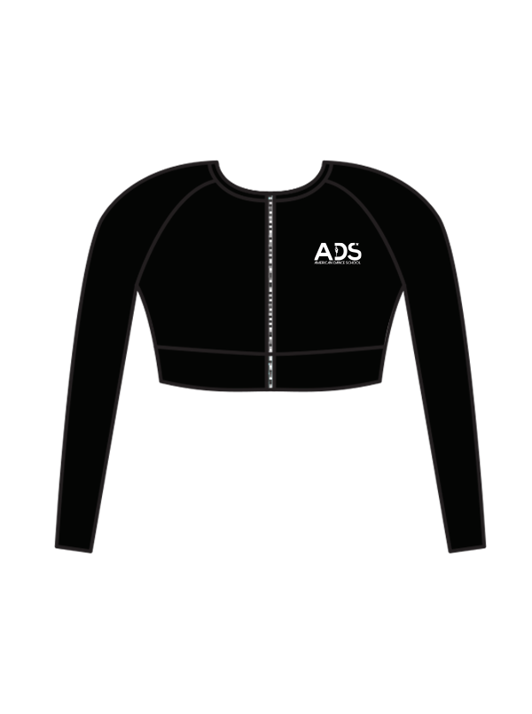 ADS - ELENA ZIP LONG SLEEVE CROP (IN-STOCK)