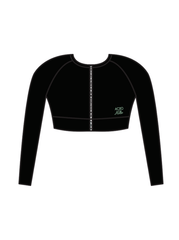 ACRO WITH MILLIE - ELENA LONG SLEEVE CROP BLACK (IN-STOCK)