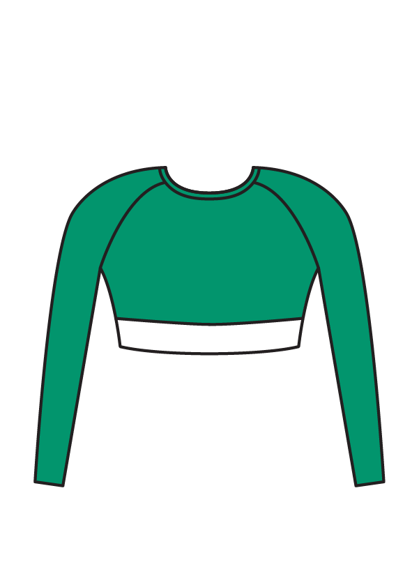 ATOMIC - ELENA LONG SLEEVE CROP (BESPOKE)