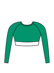 ATOMIC - ELENA LONG SLEEVE CROP (BESPOKE)