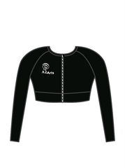 A2 ARTS - ELENA LONG SLEEVE CROP BLACK (IN-STOCK)