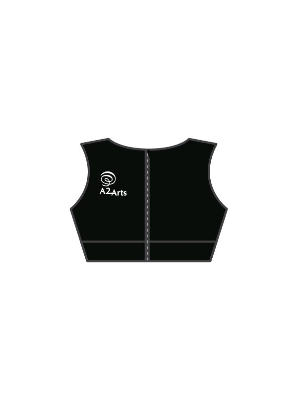 A2 ARTS - ELENA SLEEVELESS CROP BLACK (IN-STOCK)
