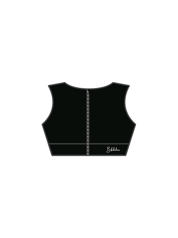B FABULOUS - ELENA SLEEVELESS CROP BLACK (IN-STOCK)