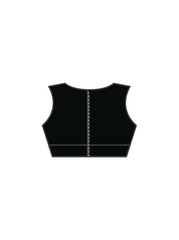 B FABULOUS - ELENA SLEEVELESS CROP BLACK (IN-STOCK)