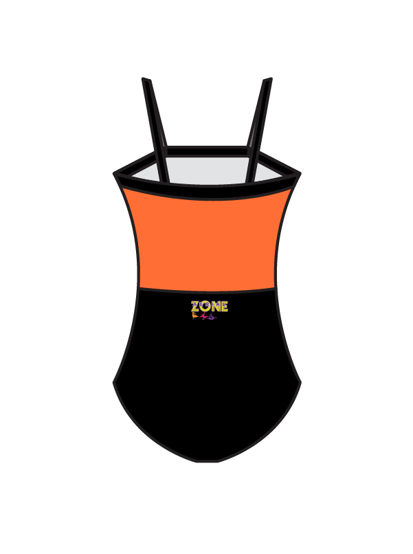 AERIAL ZONE - ESME LEOTARD ORANGE (BESPOKE)