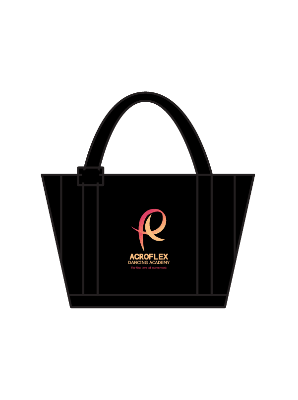 ACROFLEX RECREATIONAL - GYM TOTE BAG BLACK (IN-STOCK)