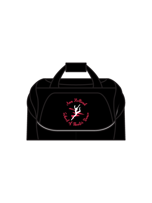 ANN HOLLAND SCHOOL OF THEATRE DANCE - HOLDALL BLACK (IN-STOCK) PINK LOGO