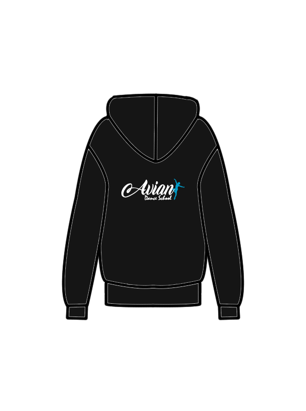 AVIAN DANCE SCHOOL - HOODIE BLACK (J) (IN-STOCK)