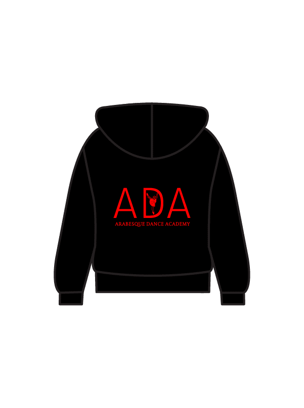 ARABESQUE DANCE ACADEMY - HOODIE BLACK (IN-STOCK)