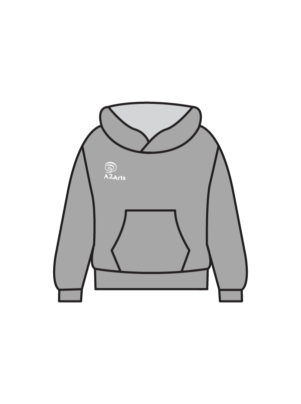 A2 ARTS CASUAL - HOODIE GREY (IN-STOCK)