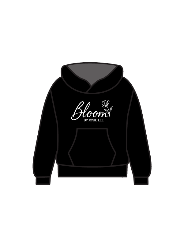 BLOOM BY JOSIE LEE - HOODIE BLACK (IN-STOCK)