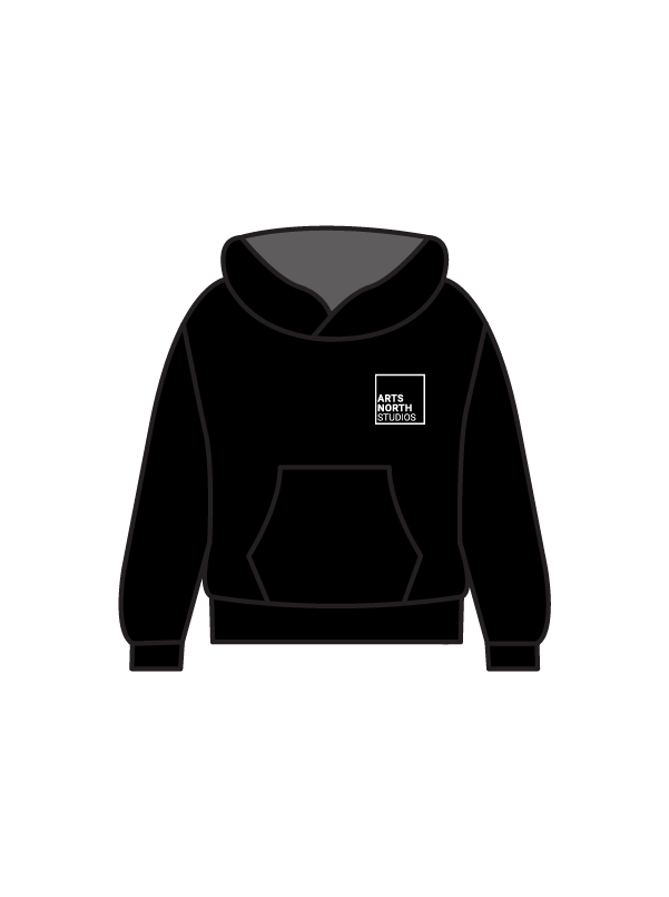 ARTS NORTH STUDIOS - HOODIE BLACK (IN-STOCK)