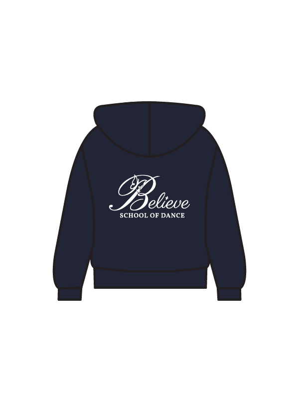 BELIEVE SCHOOL OF DANCE - HOODIE NAVY (IN-STOCK)