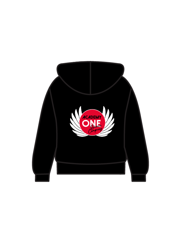 ACADEMY ONE - HOODIE BLACK (IN-STOCK)