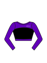 AFFINITY DANCE SCHOOL - AVA OPEN BACK LONG SLEEVE CROP (BESPOKE)