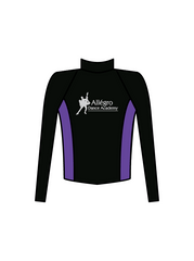 ALLEGRO - JACKET BLACK/PURPLE (IN-STOCK) GLITTER LOGOS